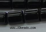 CTB545 15.5 inches 10*13mm triangle black agate beads wholesale