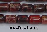 CTB710 15.5 inches 6*8mm tube poppy jasper beads wholesale