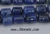 CTB716 15.5 inches 6*8mm tube blue dumortierite beads wholesale