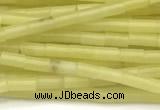 CTB962 15 inches 2*4mm tube olive jade beads