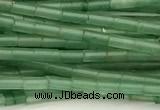 CTB966 15 inches 2*4mm tube green aventurine jade beads