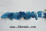 CTD1507 Top drilled 25*40mm - 35*55mm freeform agate slab beads