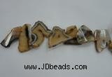 CTD1508 Top drilled 30*45mm - 40*60mm freeform agate slab beads