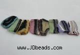 CTD1514 Top drilled 35*50mm - 40*55mm freeform agate slab beads