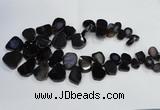 CTD1550 Top drilled 10*15mm - 25*30mm freeform agate beads