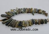 CTD1665 Top drilled 8*25mm - 15*50mm sticks agate gemstone beads