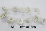 CTD1680 Top drilled 15*25mm - 30*35mm nuggets druzy agate beads