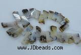 CTD1971 Top drilled 15*25mm - 20*40mm freeform montana agate beads