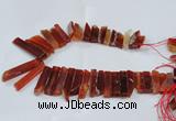 CTD1983 Top drilled 8*25mm - 10*50mm sticks agate gemstone beads