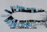 CTD1988 Top drilled 10*25mm - 12*50mm sticks agate gemstone beads