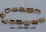 CTD1993 Top drilled 18*25mm - 20*25mm freeform druzy citrine beads