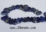 CTD2101 Top drilled 20*28mm - 25*35mm freeform lapis lazuli beads