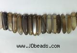 CTD2161 Top drilled 8*20mm - 10*40mm sticks agate gemstone beads