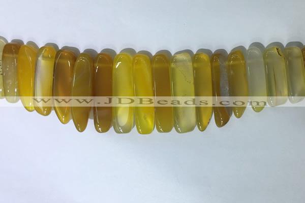 CTD2163 Top drilled 8*20mm - 10*40mm sticks agate gemstone beads