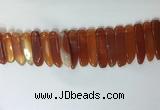 CTD2167 Top drilled 8*20mm - 10*40mm sticks agate gemstone beads