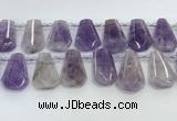 CTD2338 Top drilled 16*18mm - 20*30mm freeform lavender amethyst beads