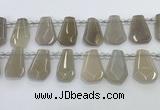 CTD2362 Top drilled 16*18mm - 20*30mm faceted freeform moonstone beads