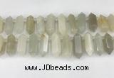 CTD2392 Top drilled 13*30mm - 14*42mm sticks moonstone beads