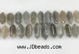 CTD2393 Top drilled 13*30mm - 14*42mm sticks moonstone beads