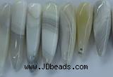 CTD2681 Top drilled 8*25mm - 10*50mm bullet agate beads wholesale