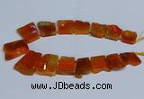 CTD2756 Top drilled 25*30mm - 35*45mm freeform agate beads