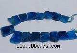 CTD2758 Top drilled 25*30mm - 35*45mm freeform agate beads