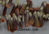 CTD2767 Top drilled 4*20mm - 6*22mm sticks sea urchin shell beads