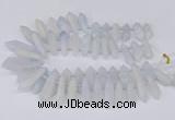 CTD2850 Top drilled 10*20mm - 15*50mm sticks plated quartz beads