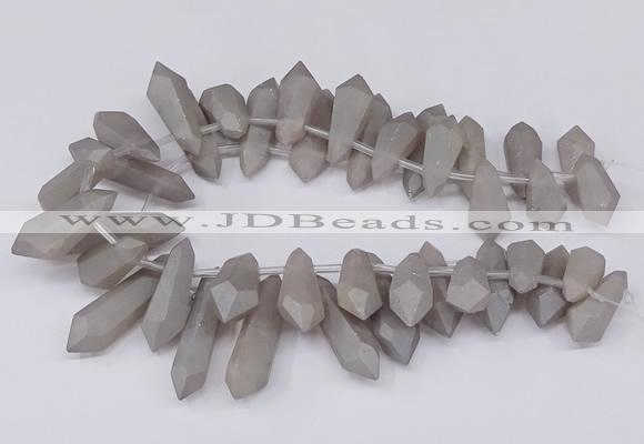 CTD2851 Top drilled 10*20mm - 15*50mm sticks plated quartz beads