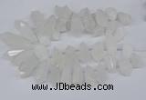 CTD2859 Top drilled 15*20mm - 22*50mm sticks quartz beads