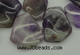 CTD304 Top drilled 15*20mm - 20*25mm freeform dogtooth amethyst beads