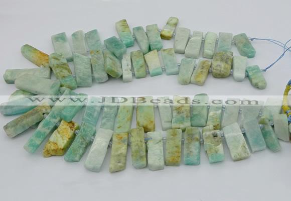 CTD3517 Top drilled 10*20mm - 12*40mm sticks amazonite beads