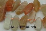 CTD3542 Top drilled 6*16mm - 8*35mm freeform moonstone beads