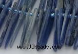 CTD3595 Top drilled 2*15mm - 5*40mm sticks blue kyanite beads