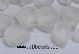 CTD3600 Top drilled 10*14mm - 13*18mm nuggets white crystal beads