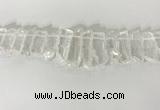 CTD3720 Top drilled 8*20mm - 10*50mm sticks white crystal beads