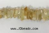 CTD3724 Top drilled 8*20mm - 10*50mm sticks citrine gemstone beads