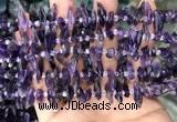 CTD3755 15.5 inches 4*6mm - 6*20mm sticks amethyst gemstone beads