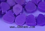 CTD3872 Top drilled 10*12mm - 14*16mm freeform kunzite beads