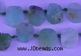 CTD3894 Top drilled 10*12mm - 10*14mm freeform Australia chrysoprase beads