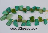 CTD4016 Top drilled 18*25mm - 25*35mm freeform agate beads