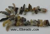 CTD436 Top drilled 10*20mm - 12*45mm sticks druzy agate beads