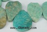 CTD635 Top drilled 18*25mm - 25*38mm freeform Russian amazonite beads