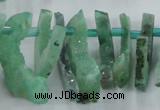 CTD673 Top drilled 10*25mm - 12*45mm wand agate gemstone beads