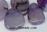 CTD687 Top drilled 18*25mm - 28*40mm freeform agate gemstone beads