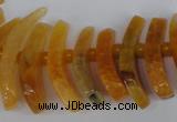 CTD710 Top drilled 12*25mm - 15*40mm wand agate gemstone beads