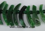 CTD713 Top drilled 12*25mm - 15*40mm wand agate gemstone beads