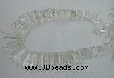 CTD936 Top drilled 6*15mm - 7*40mm wand A grade white crystal beads