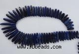 CTD982 Top drilled 6*20mm - 8*45mm sticks lapis lazuli gemstone beads