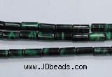 CTE1027 15.5 inches 4*8mm tube dyed green tiger eye beads wholesale